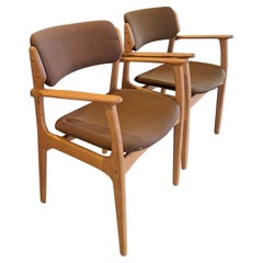 Pair of Erik Buck Chairs, Denmark, 1960