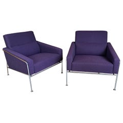 Pair of Arne Jacobsen Arrm Chairs for Fritz Hansen Model 3300, Denmark, 1960