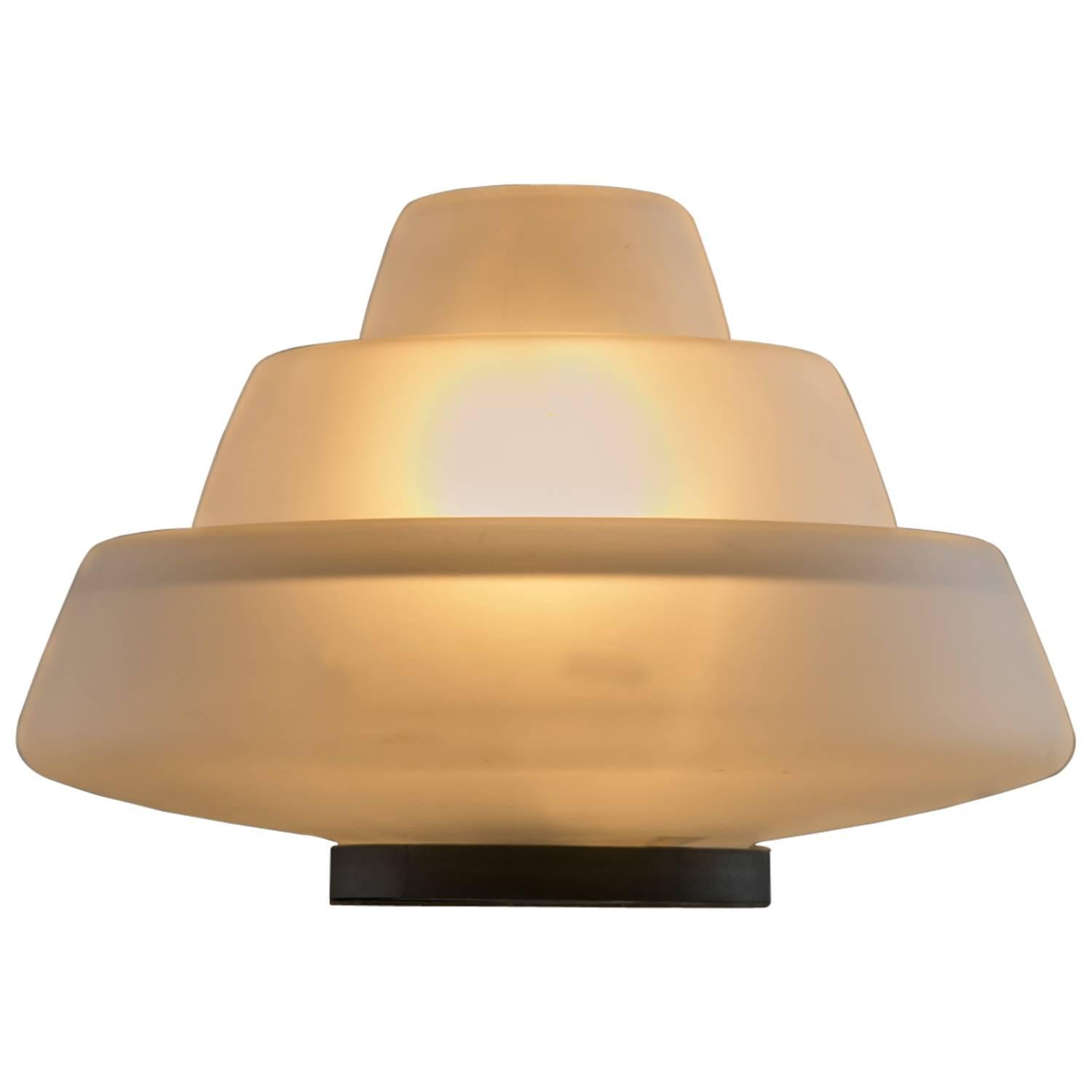Lampada da tavolo in vetro "Sic Venus" di Angelo Mangiarotti per Gloria, Italia, anni '90 in vendita