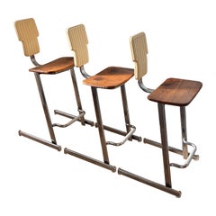 A set of three “Condor” stools by Andries And Hiroko Van Onck for Magis, c. 1980