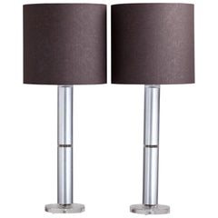 Pair of Lucite Table Lamps