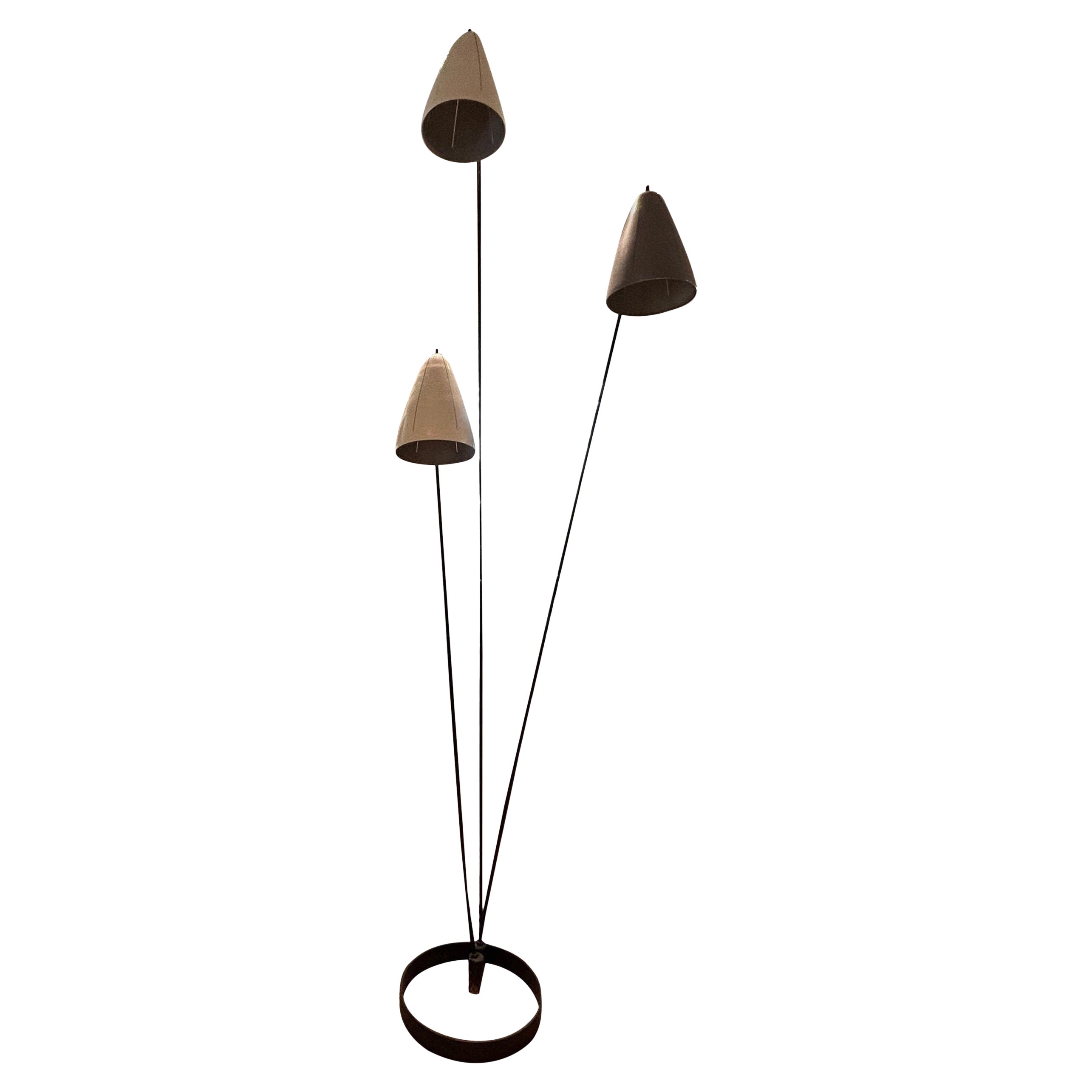 Modernistische Stehlampe mit Gelenk von Ben Seibel im Angebot