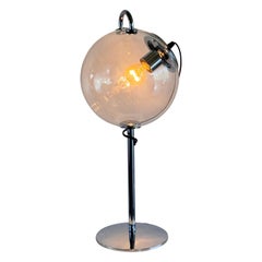 Artemide Miconos Table Lamp by Ernesto Gismondi, Chrome and Glass, 1998