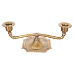 Roycroft Arts & Crafts Brass Finished Hammered Copper Candelabra
