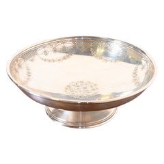 Tiffany & Co. Art Deco Sterling Silver Footed Bowl or Compote Dish