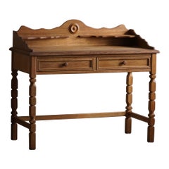 Mid Century Dressing Table / Desk in Oak, Made by a Danish Cabinetmaker, 1950s