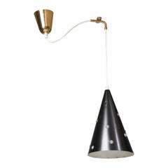 Pendant Model K2-6 with Adjustable Height , Mauri Almari, Idman Oy, 1950/1960s