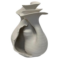 Guy Dawson Large Modernist Sculptural Studio Pottery Vase, Signed