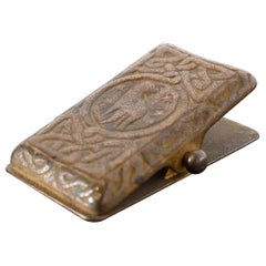 Tiffany Studios New York Zodiac Pattern Bronze Paper Clip