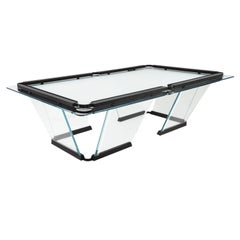 Table de piscine à neuf pieds en cristal "T1" conçue par Marc Sadler pour Teckell