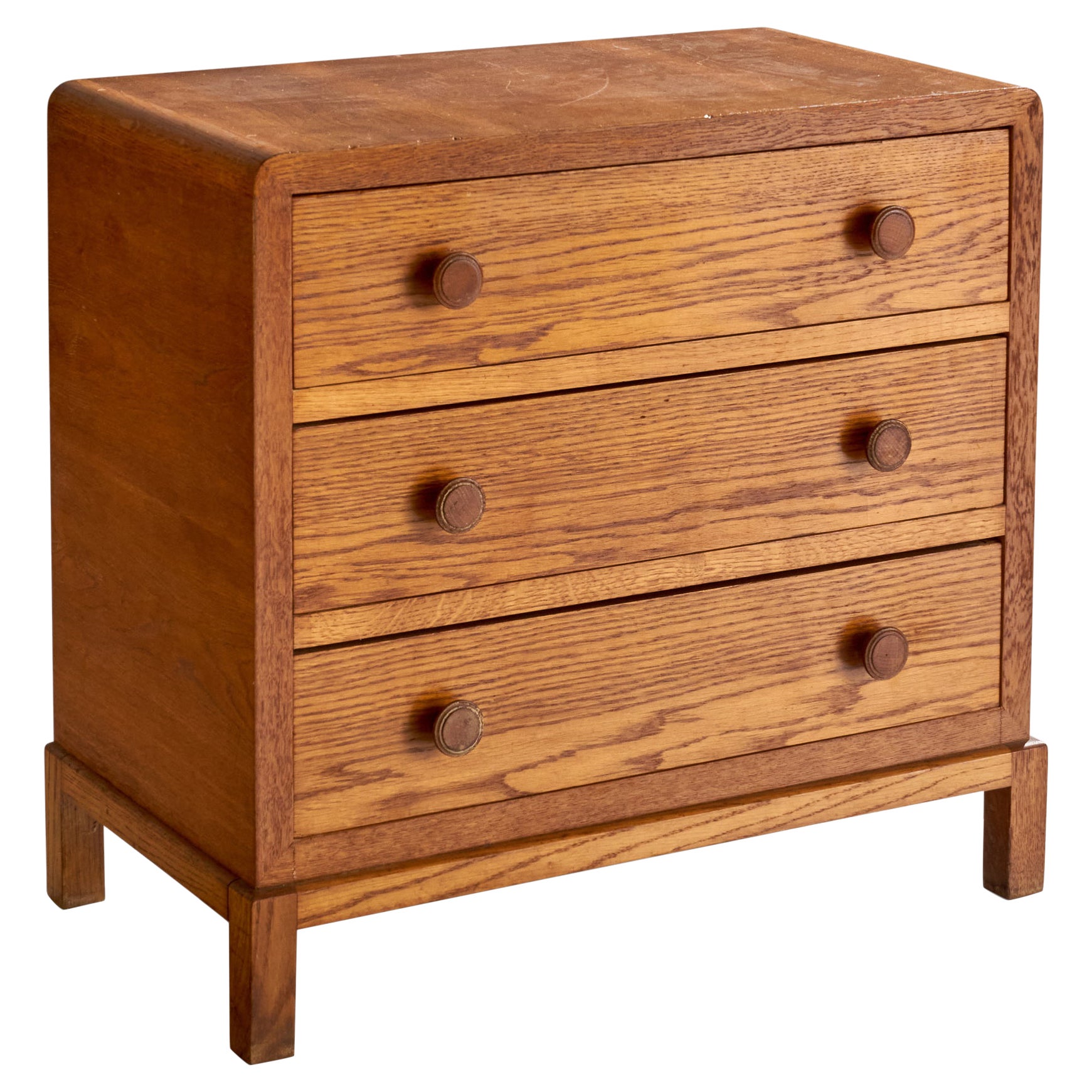 Schwedische Designerin, Kommode, Eiche, Schweden, 1940er Jahre im Angebot