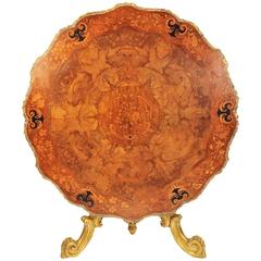 19th Century Marquetry Inlaid Centre Table