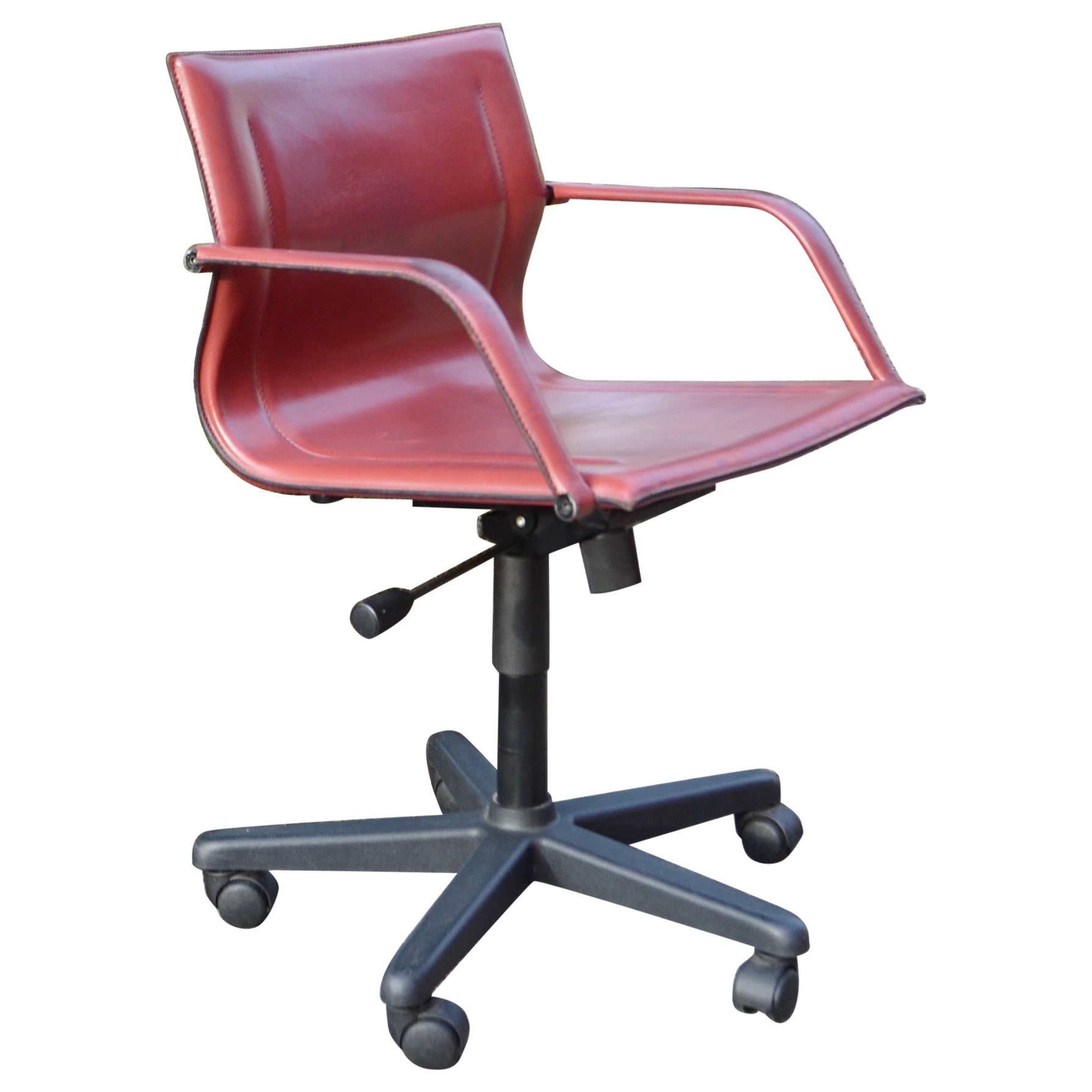 Matteo Grassi MG15 Silla de oficina giratoria de piel de sillín Sillón 1/2