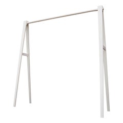 Moineau Clothing Rack built in Whitewashed Ash hardwood