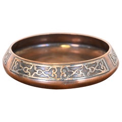 Heintz Arts & Crafts Sterling Silver on Bronze Bowl