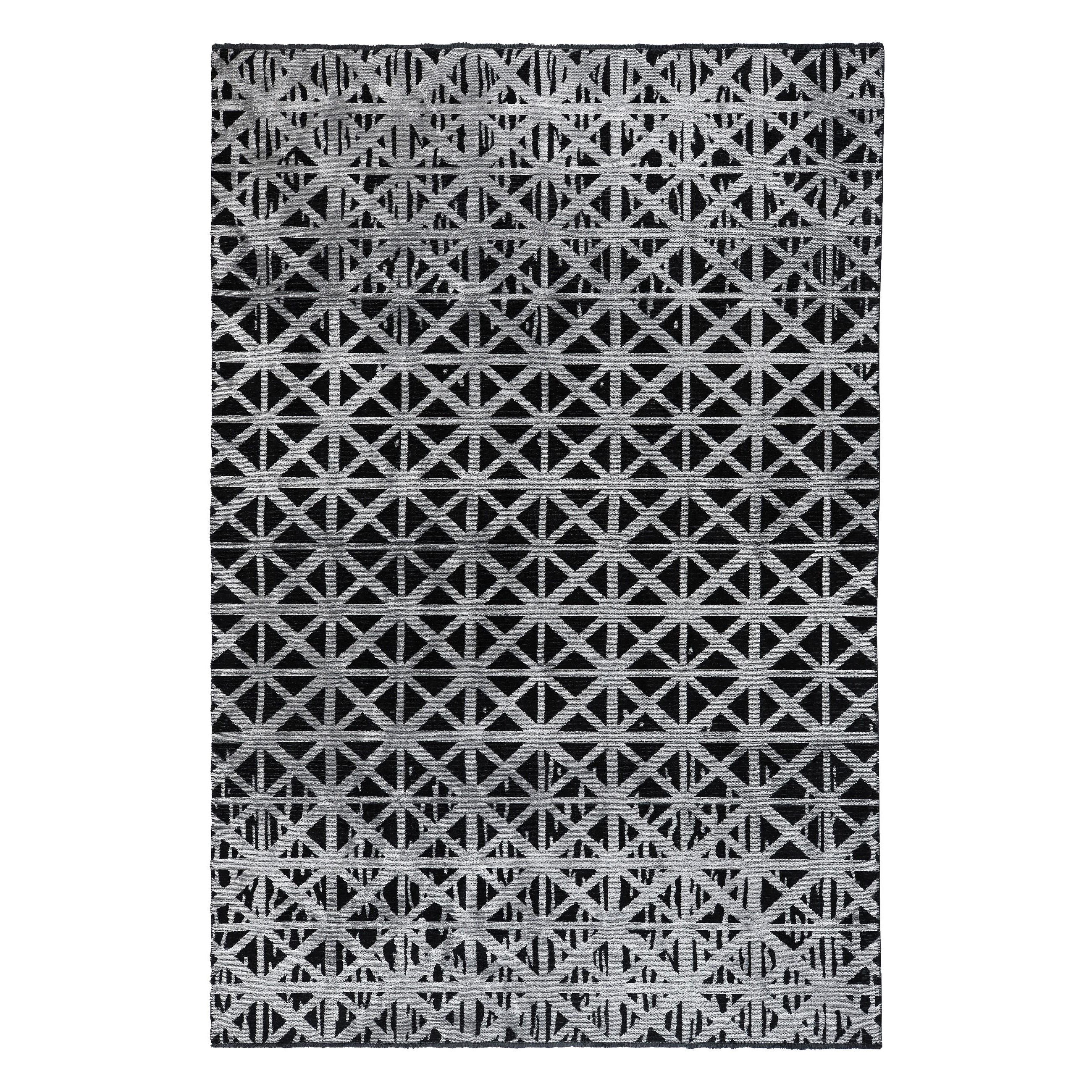 Contemporary Geometric Luxury Hand-Finished Area Rug