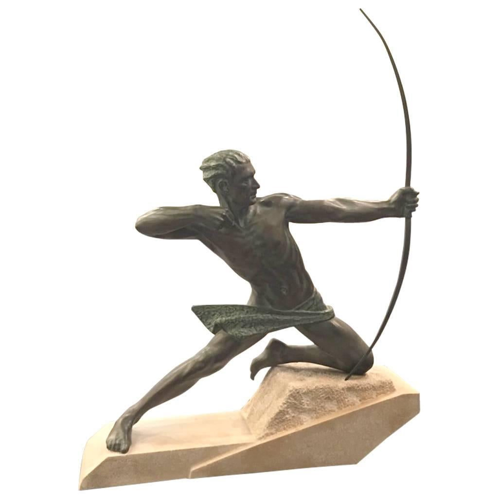 French Art Deco "Spartiate" "Archer" Bronze