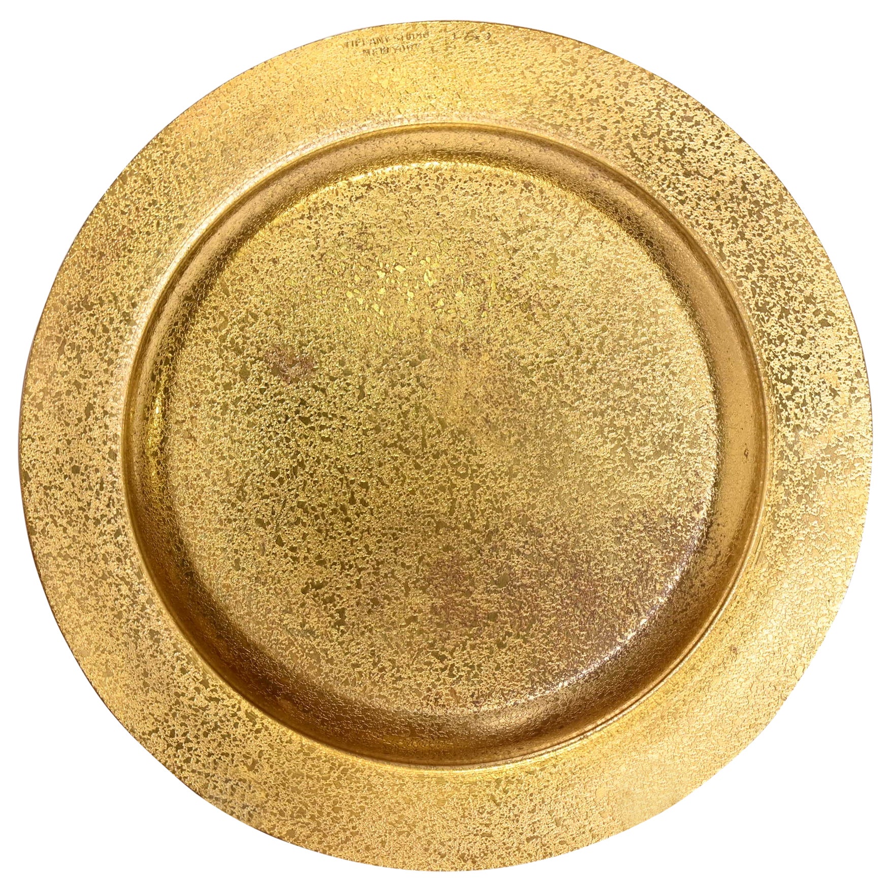 Piatto Doré in bronzo di Tiffany Studios New York