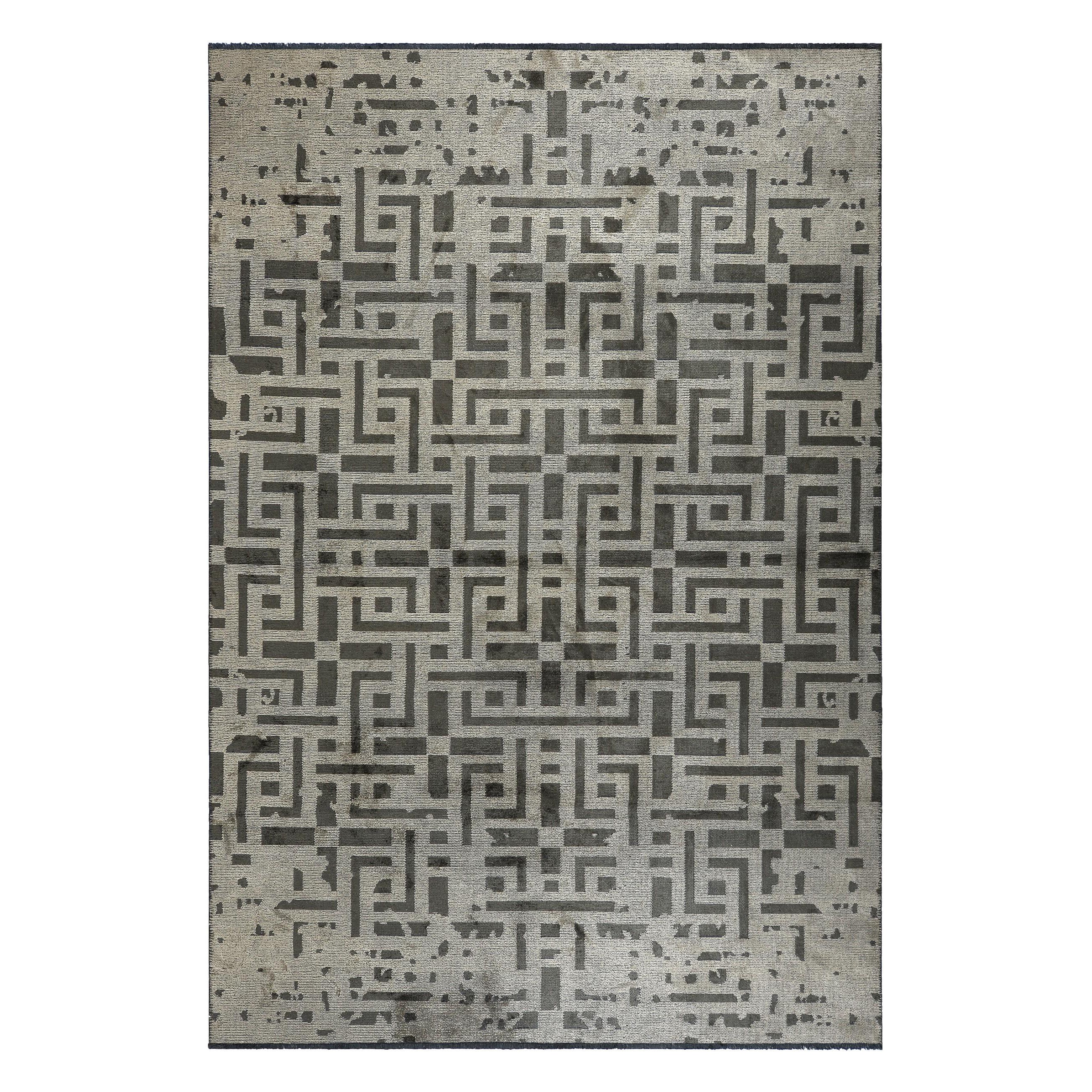 Contemporary Geometric Luxury Hand-Finished Area Rug