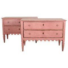 Pair of Spanish Painted Commodes