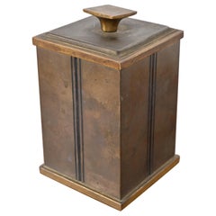 Bradley & Hubbard Arts and Crafts Brass Humidor Cigar Box