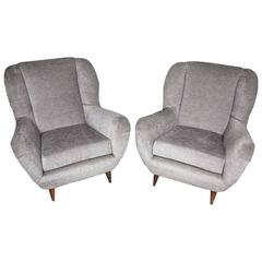 1940s Italian Pair of Armchairs by Nino Zoncada 12