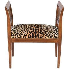 Northern Italian Olivewood Window Seat Bench with Parcel Gilt Accents 7