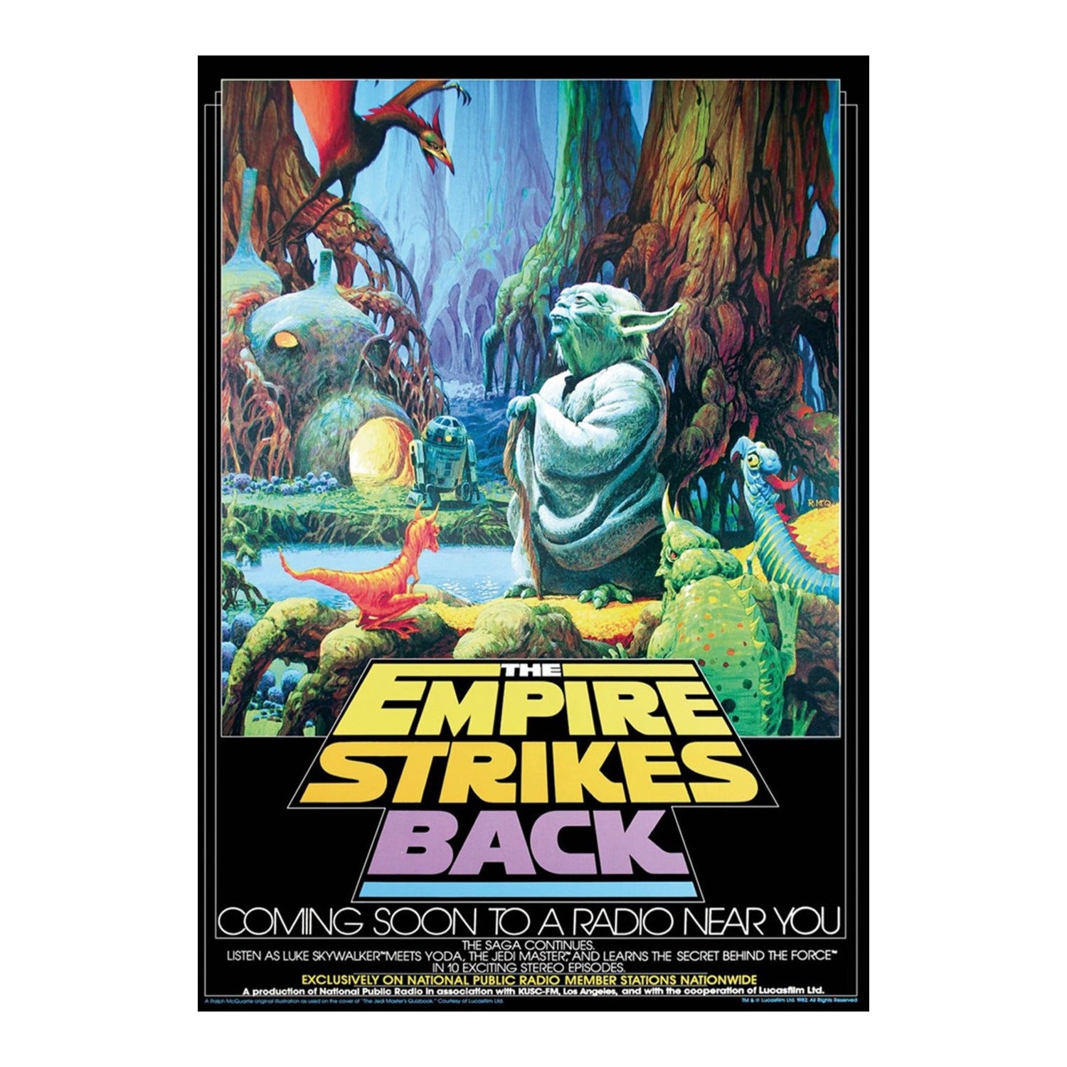 1983 Star Wars L'Impero colpisce ancora NPR Poster originale d'epoca in vendita