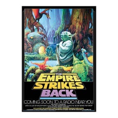 1983 Star Wars L'Empire contre-attaque NPR Original Vintage Poster