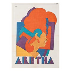 1968 Aretha Franklin - Milton Glaser Póster Vintage Original