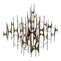 Early 1960s Brutalist Mid Century Wall Sculpture
