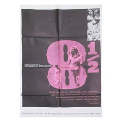 Original-Vintage-Poster, 1963, 8 1/2, Original