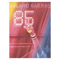French Open Roland Garros 1985 Signed Original Vintage Poster
