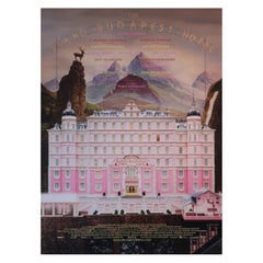 2012 El Gran Hotel Budapest Póster Original Vintage