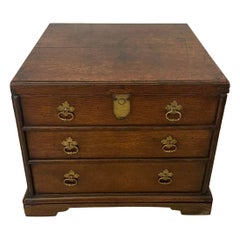 Antique George I Quality Oak Box Chest