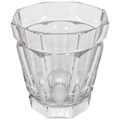 Monumental Crystal Ice Bucket by Val Saint Lambert, Belgium