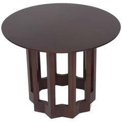 Mid-Century Modern Round Side Table in Walnut by Harvey Probber, 1960s 8