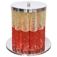 Mid-Century Modern Lucite and Chrome Table Lamp, Italy, 1960s 3
