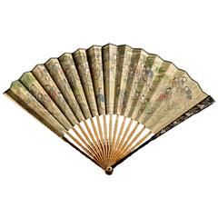 19th Century Inscribed and Dated Beautiful Chinese Fan