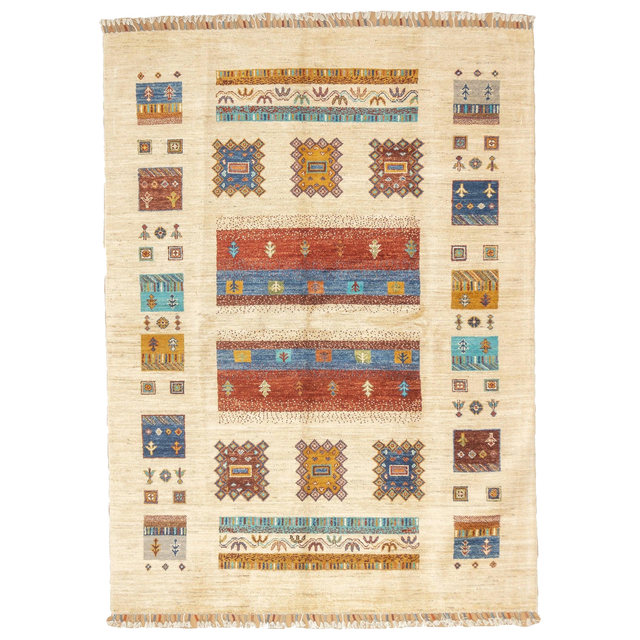 Fine Persian Gabbeh Rug 5'0" x 6'9''