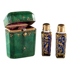 A Fine Pair of Georgian Scent Bottles By James Giles