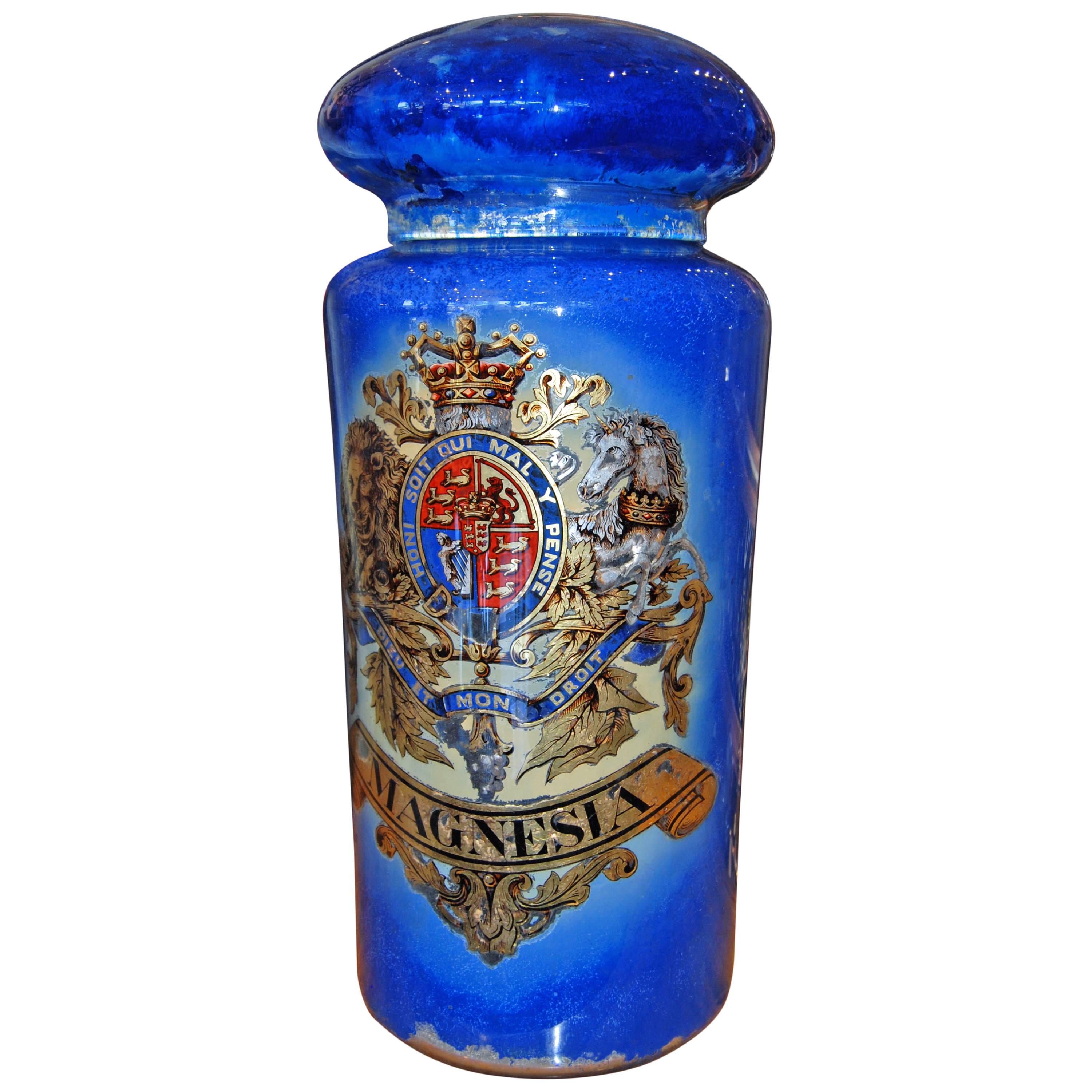 Exceptional Blown Glass Pharmacy Jar For Sale