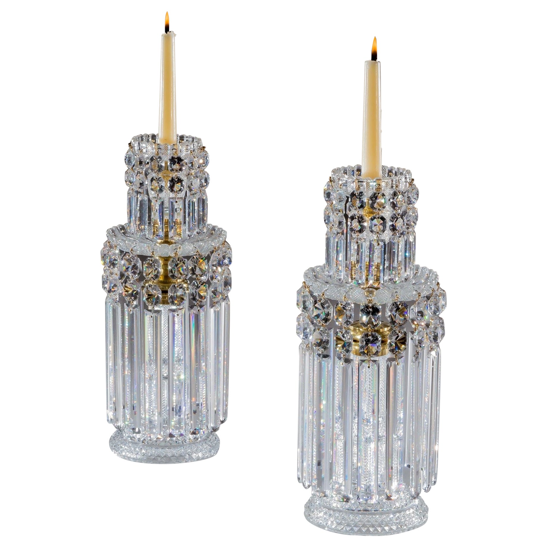 An Exceptionally Large Pair of Regency Lustre's By John Blades