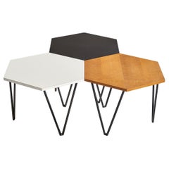 Gio Ponti, Couchtisch, Holz, Metall, Italien, 1950er Jahre