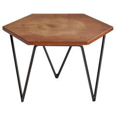 Gio Ponti, Mesa auxiliar, Madera, Metal, Italia, Años 50