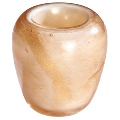 Flavio Poli, Vase, Glas, Blattgold, Italien, 1930er Jahre
