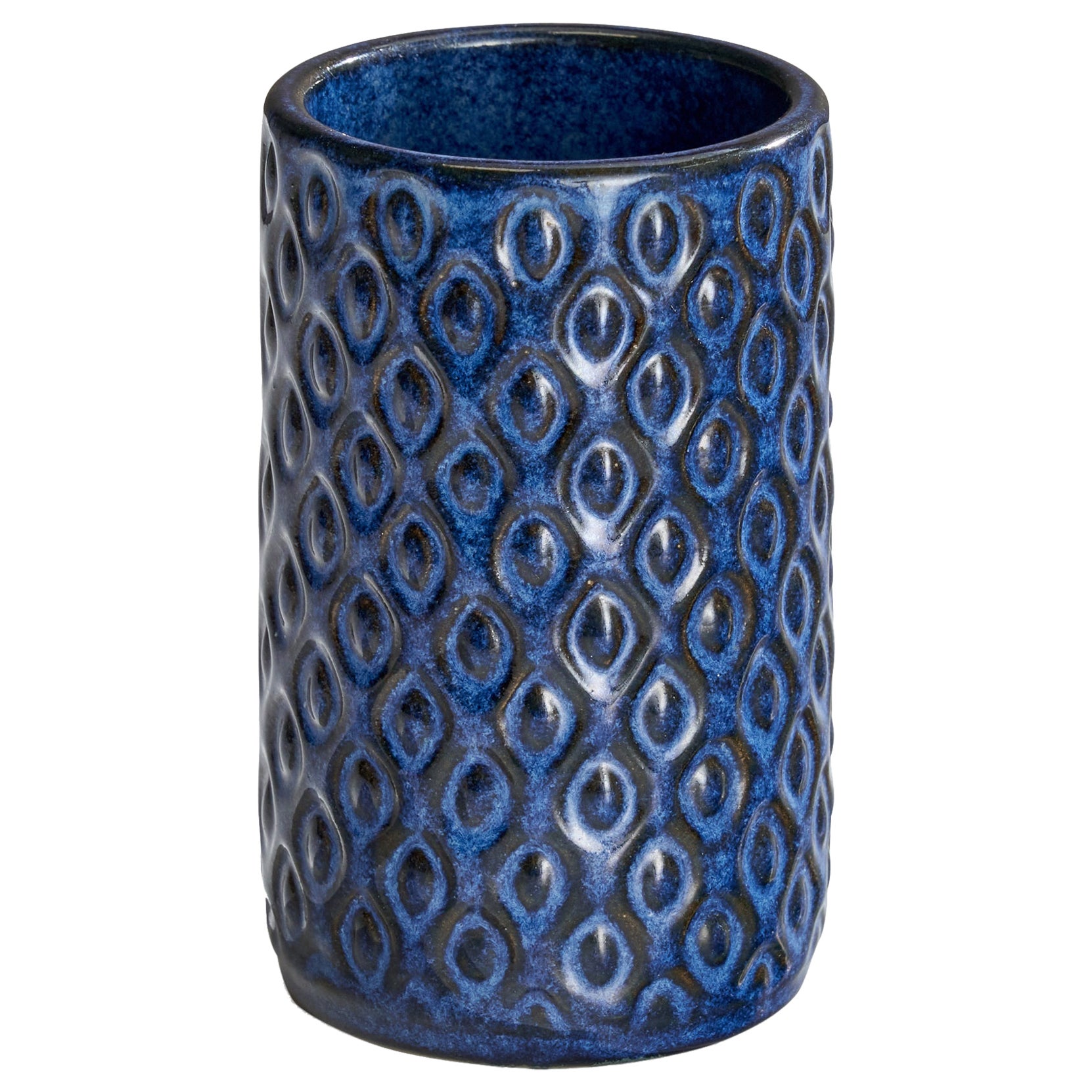Lauritz Hjorth, Vase, Steingut, Dänemark, 1960er Jahre