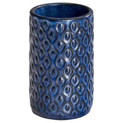 Lauritz Hjorth, Vase, Steingut, Dänemark, 1960er Jahre