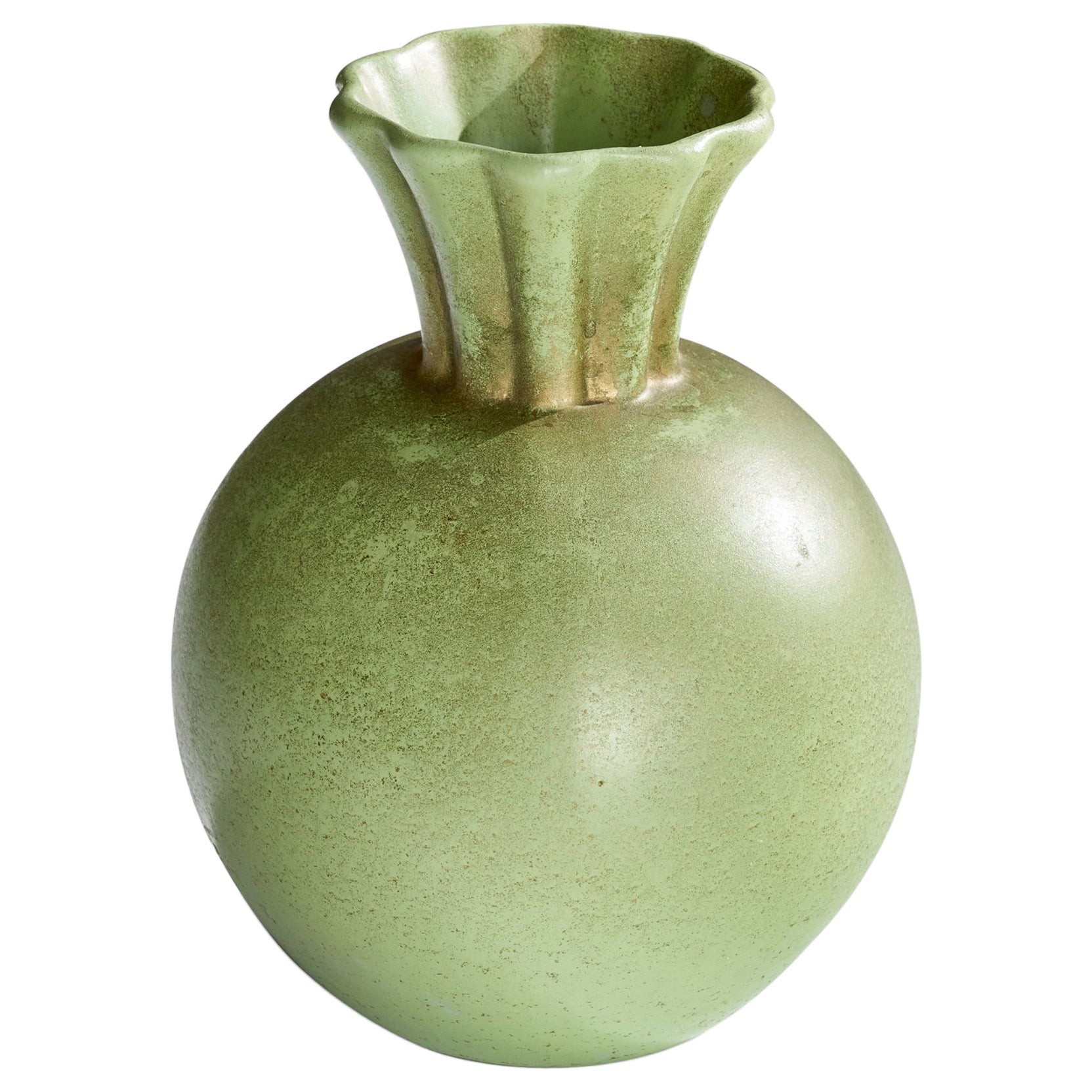 Kville Keramik, Vase, Ceramic, Sweden, 1930s For Sale