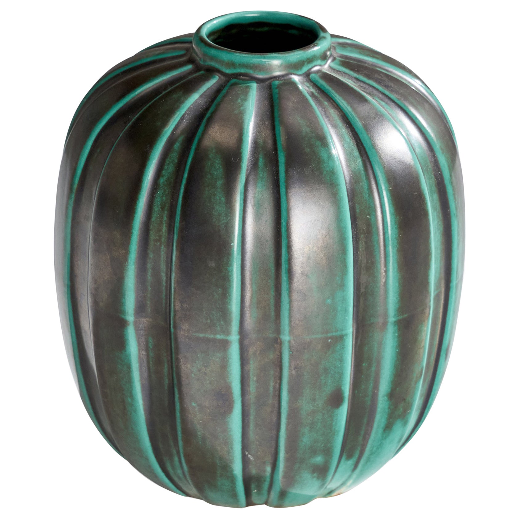 Upsala Ekeby, Vase, Earthenware, Sweden, 1930s